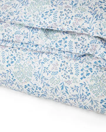 Funda nórdica Flower Printed Cotton Sateen 150x210 cm - azul - Lexington
