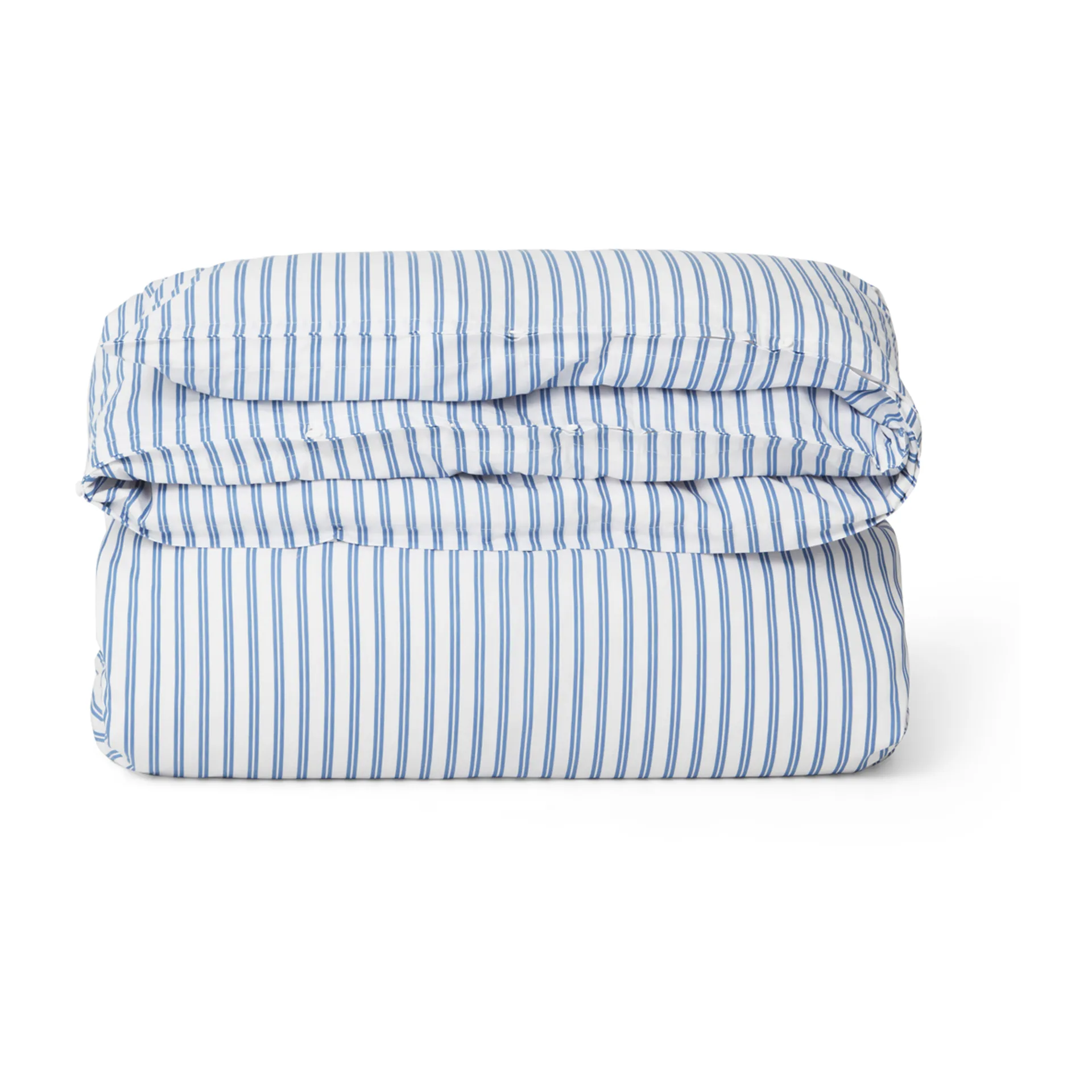 Funda nórdica Striped Cotton Poplin 150x210 cm, azul Lexington