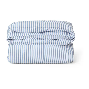 Funda nórdica Striped Cotton Poplin 150x210 cm - azul - Lexington
