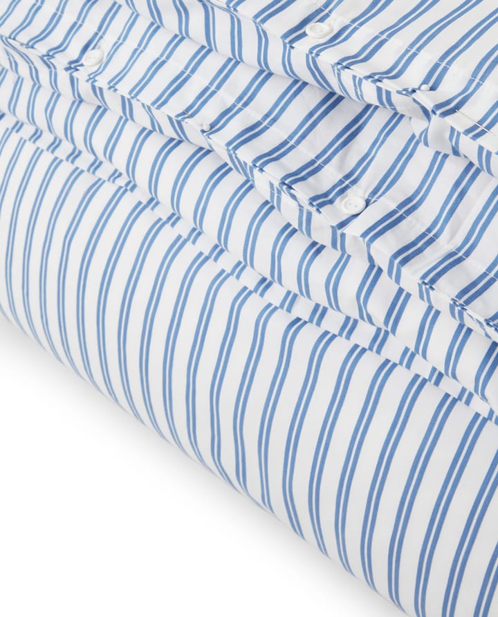 Funda nórdica Striped Cotton Poplin 150x210 cm, azul Lexington