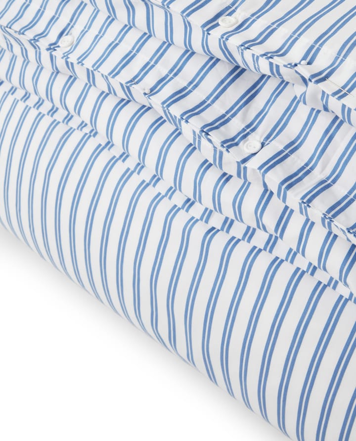 Funda nórdica Striped Cotton Poplin 150x210 cm - azul - Lexington
