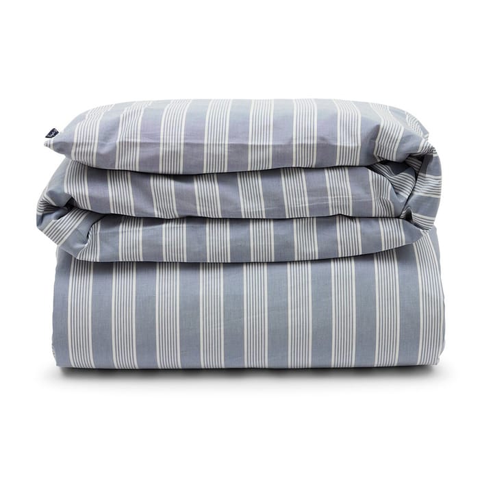 Funda nórdica Striped Lyocell Cotton 150x210 cm - Blue-white - Lexington