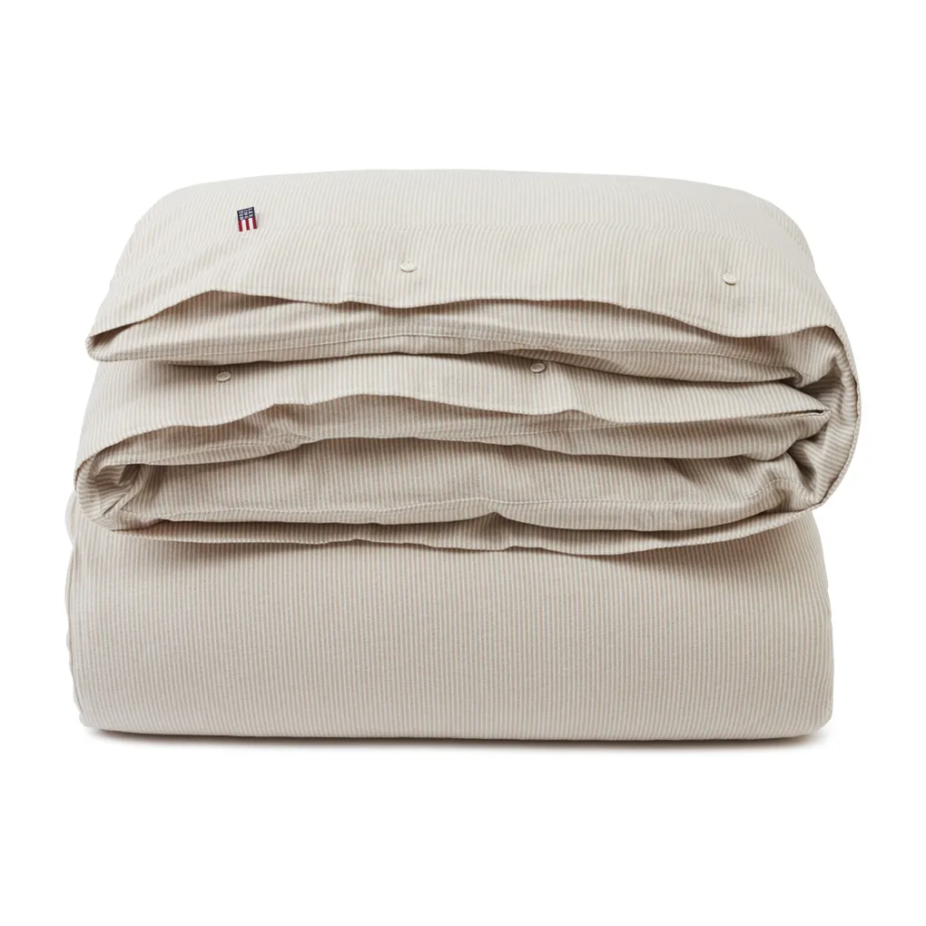 Funda nórdica Striped Organic Cotton Flannel 150x210 cm | Lexington