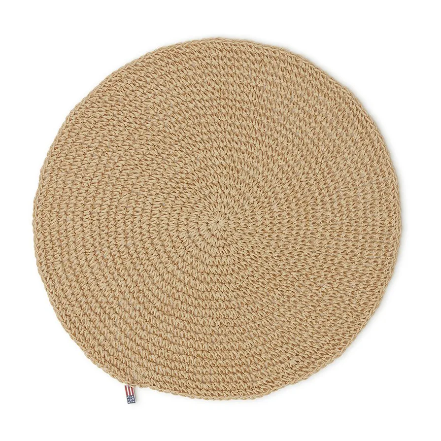 Individual Round Recycled Paper Straw Ø38, Beige Lexington