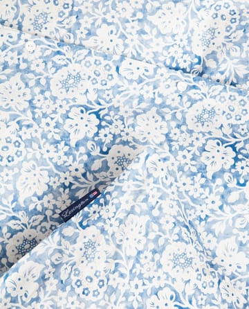 Juego de funda nórdica Blue Floral Printed Cotton Sateen  - 50x60 cm, 220x220 cm - Lexington