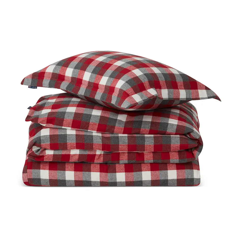 Juego de funda nórdica Checked Flannel, 50x60 cm, 150x210 cm Lexington