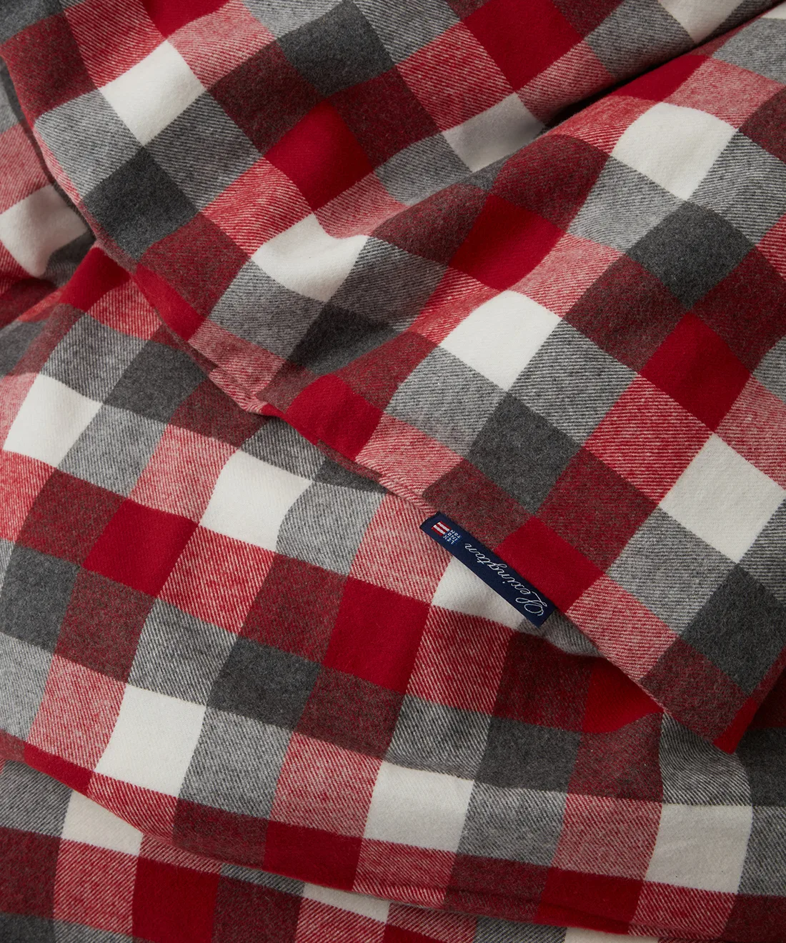 Juego de funda nórdica Checked Flannel, 50x60 cm, 150x210 cm Lexington