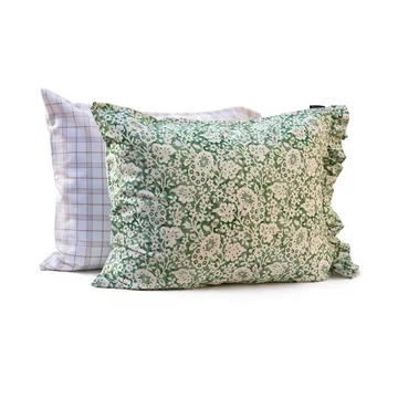 Juego de funda nórdica Green Floral Printed Cotton Sateen - 50x60 cm, 150x210 cm - Lexington
