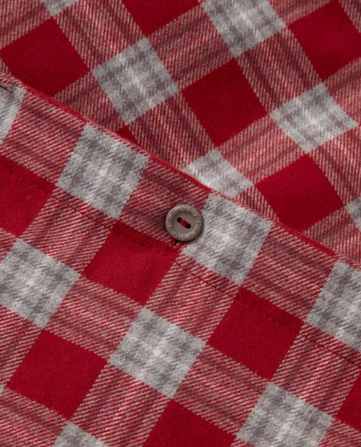 Juego de funda nórdica Red Checked Cotton Flannel, 50x60 cm, 150x210 cm Lexington