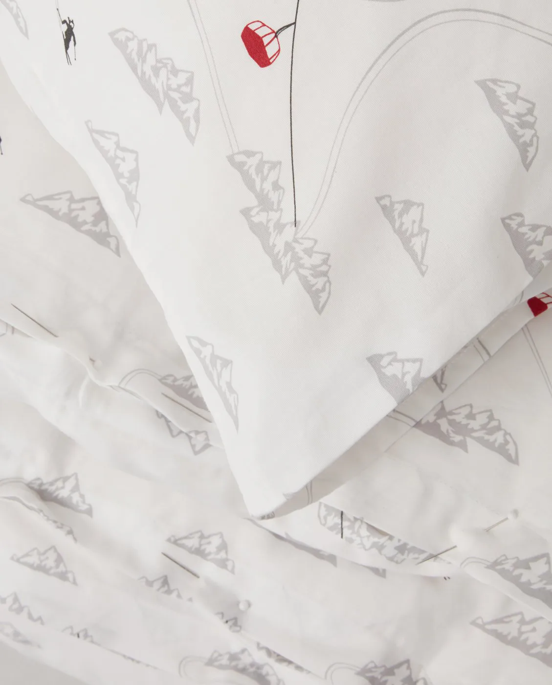 Juego de funda nórdica Winter Printed Cotton Sateen, 50x60 cm, 150x210 cm Lexington