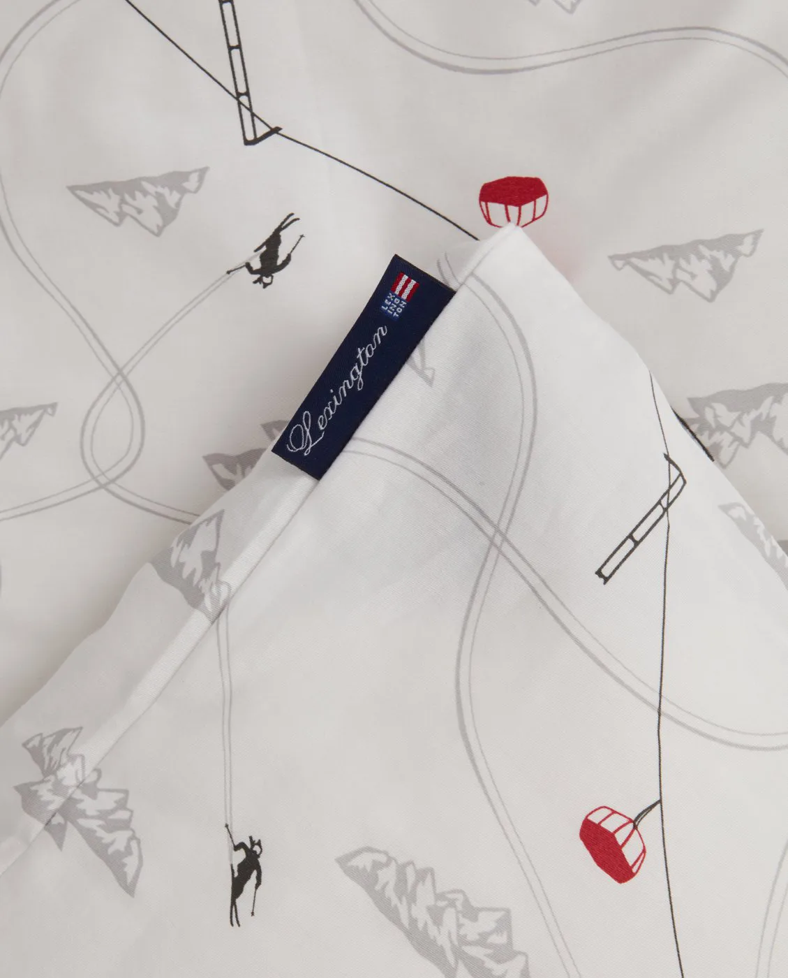 Juego de funda nórdica Winter Printed Cotton Sateen, 50x60 cm, 150x210 cm Lexington