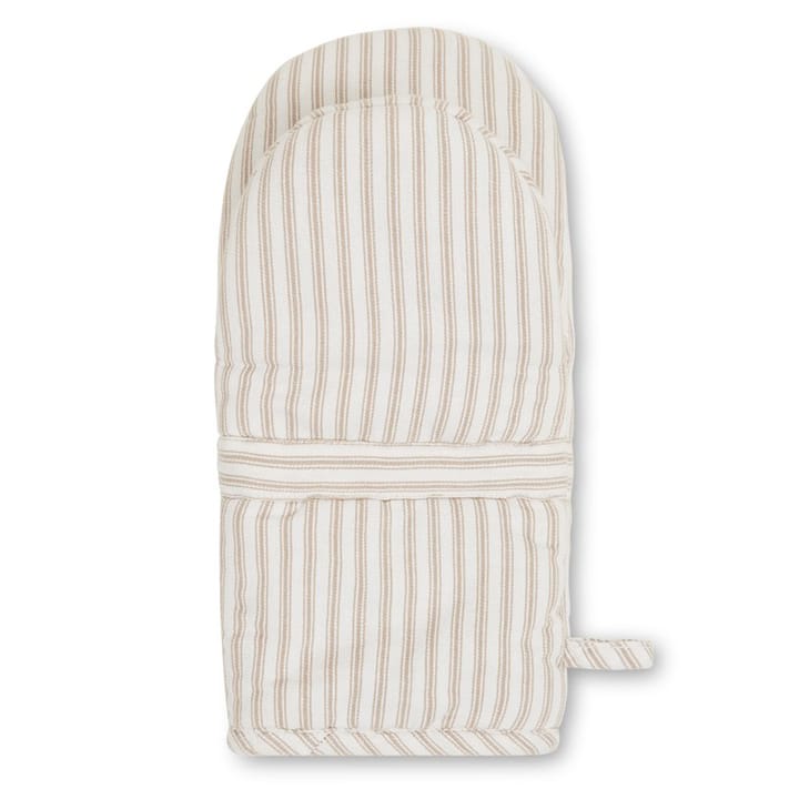 Manopla de horno Icons Herringbone Striped, Beige-white Lexington