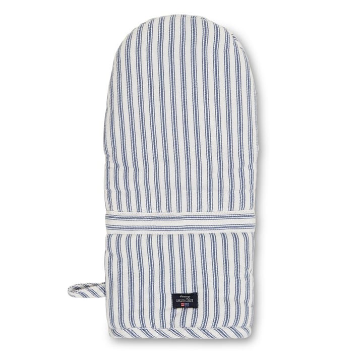 Manopla de horno Icons Herringbone Striped - Blue-white - Lexington