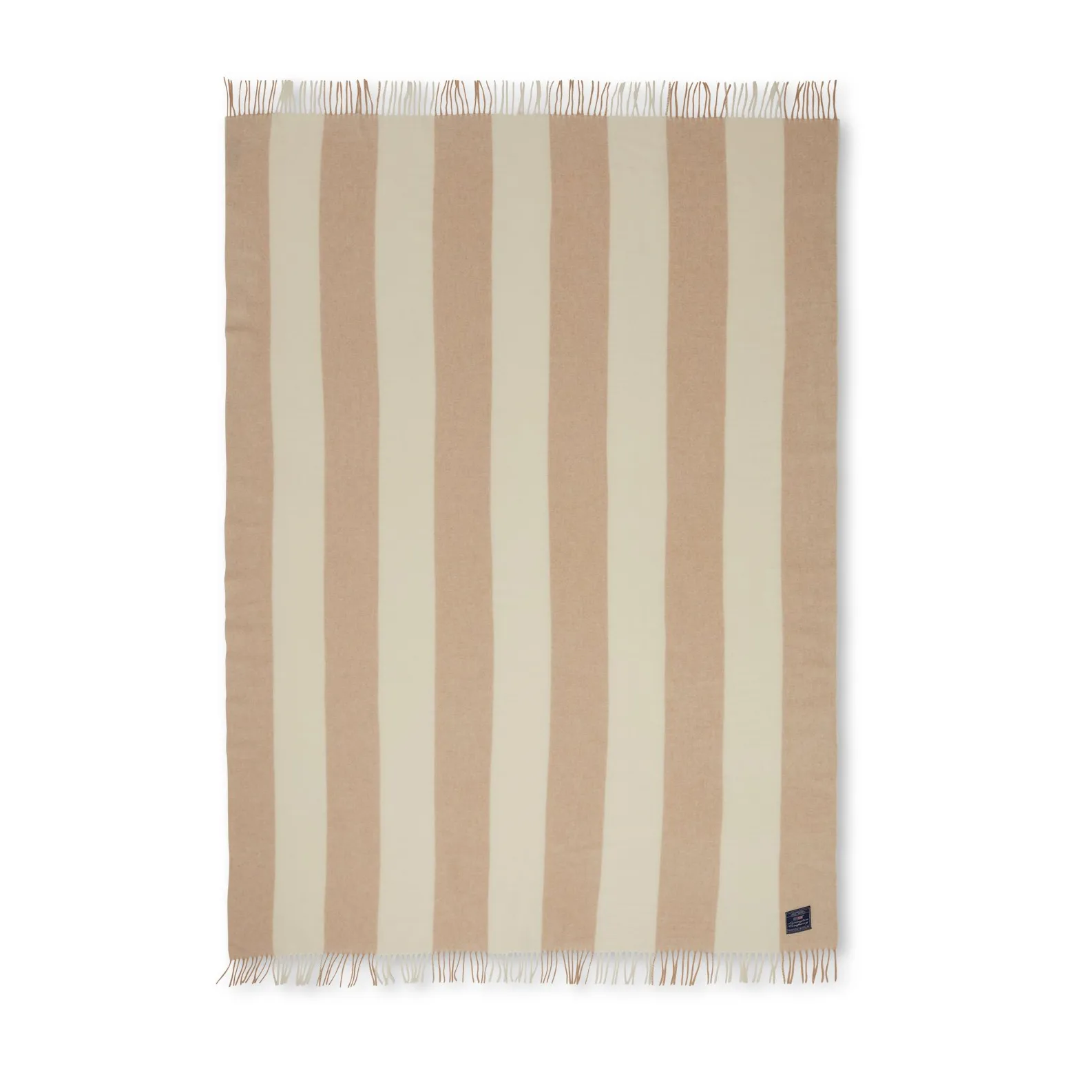 Manta Btapa Striped Recycled Wool 130x170 cm, Oat-White Lexington
