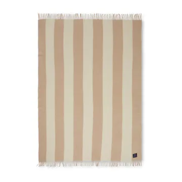 Manta Btapa Striped Recycled Wool 130x170 cm - Oat-White - Lexington