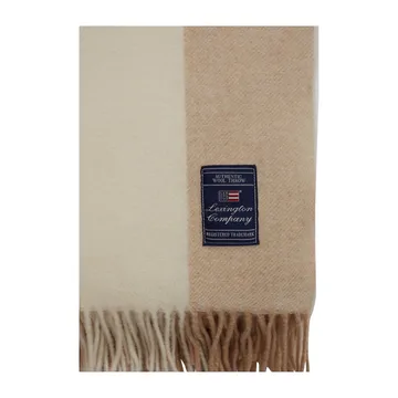 Manta Btapa Striped Recycled Wool 130x170 cm - Oat-White - Lexington