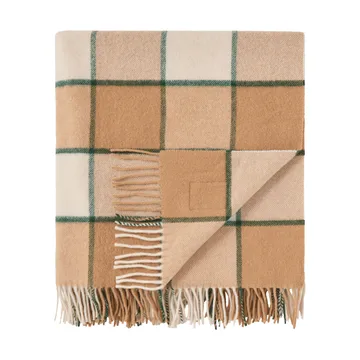 Manta Checked Recycled Wool 130x170 cm - Beige-light beige-verde - Lexington
