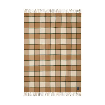 Manta Checked Recycled Wool 130x170 cm - Beige-light beige-verde - Lexington