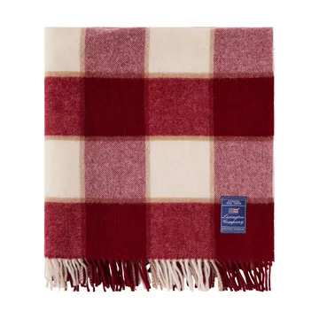 Manta Checked Recycled Wool 130x170 cm - Red-Light beige-beige - Lexington