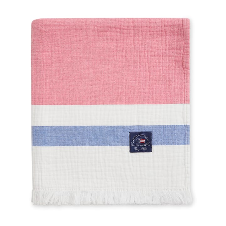 Manta de algodón Striped waffle 130x170 cm - Multi - Lexington