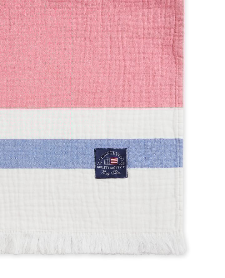 Manta de algodón Striped waffle 130x170 cm, Multi Lexington