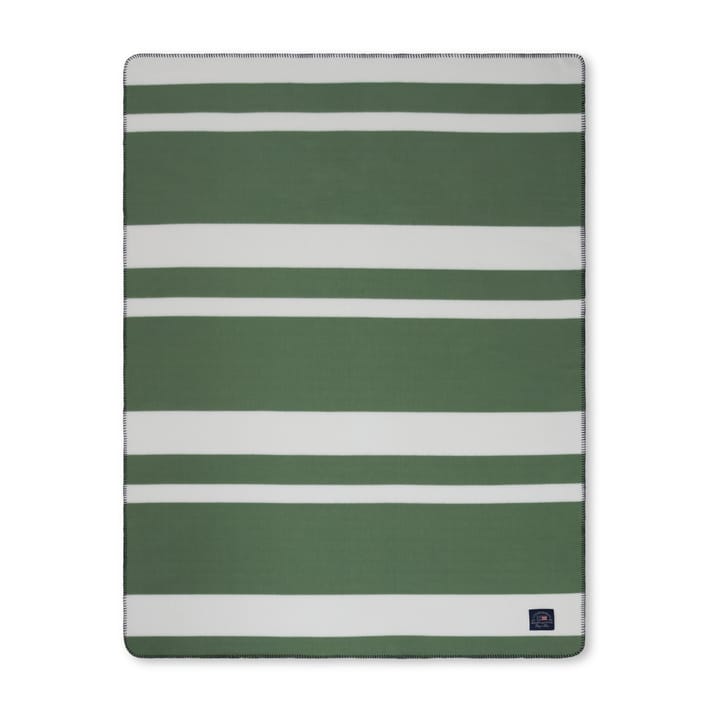Manta de fieltro Irregular Striped 130x170 cm, Green-White Lexington
