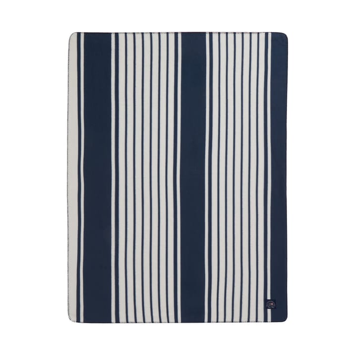 Manta de forro polar Striped Recycled Polyester 130x170 cm - Navy - Lexington