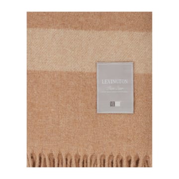 Manta de lana Hotel Wool 130x170 cm - beige claro-blanco - Lexington