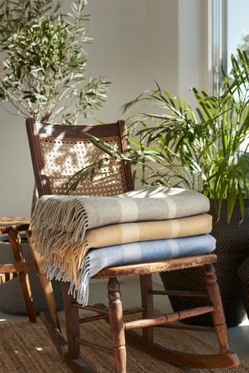 Manta de lana Hotel Wool 130x170 cm - gris-blanco - Lexington