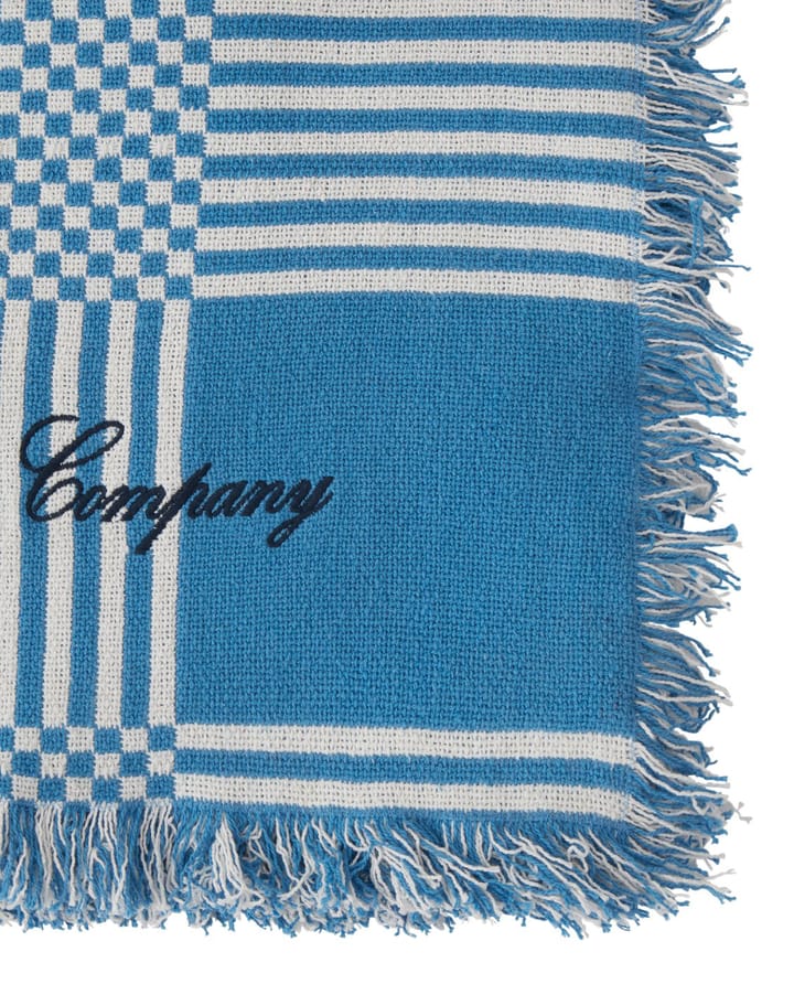 Manta de picnic Checked Recycled Cotton 150x150 cm, Blue Lexington