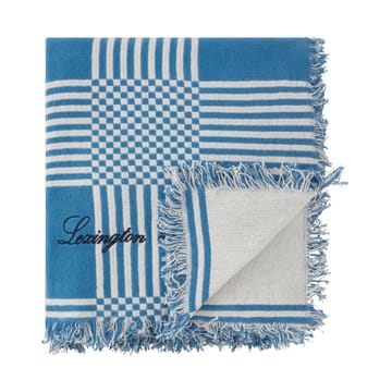 Manta de picnic Checked Recycled Cotton 150x150 cm - Blue - Lexington