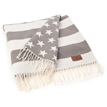 Manta Icons Flag 130x170 cm - White-grey - Lexington