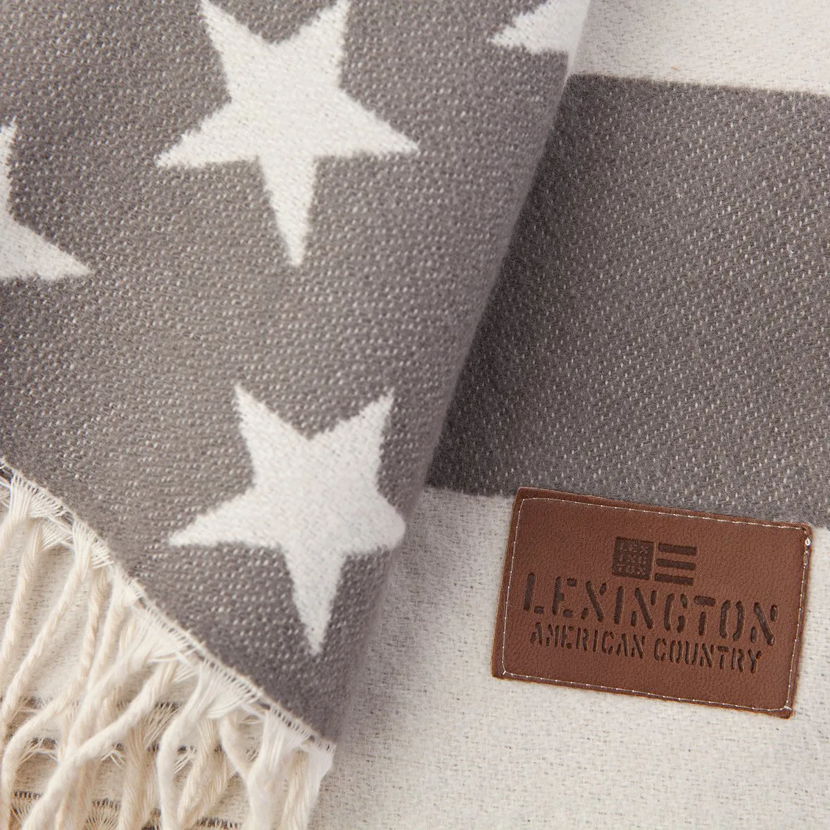 Manta Icons Flag 130x170 cm, White-grey Lexington