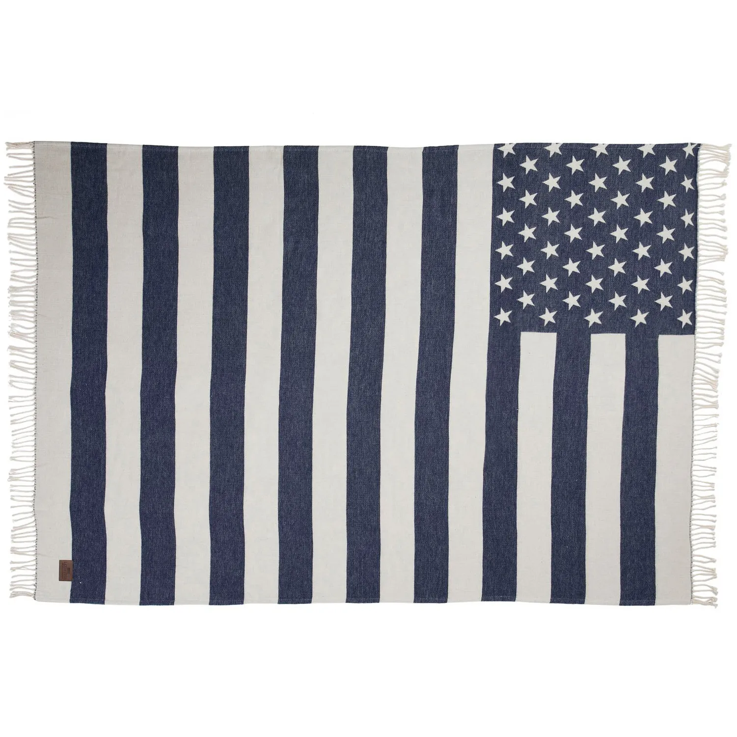 Manta Icons Flag 130x170 cm, White-navy Lexington