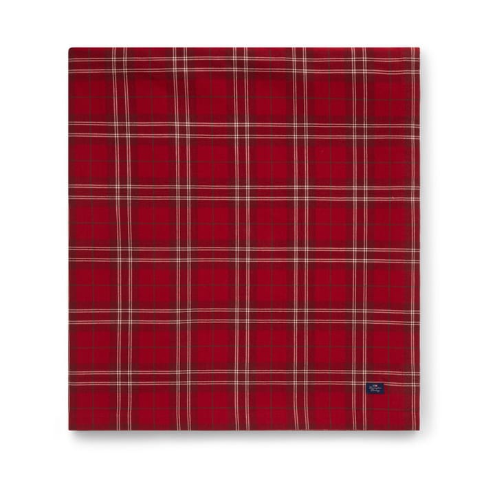 Mantel Checked Organic Cotton Oxford 150x250 cm, Red-beige-green Lexington