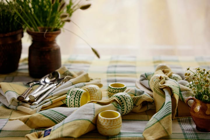 Mantel Easter Linen/Cotton 150x250 cm, Yellow-green Lexington