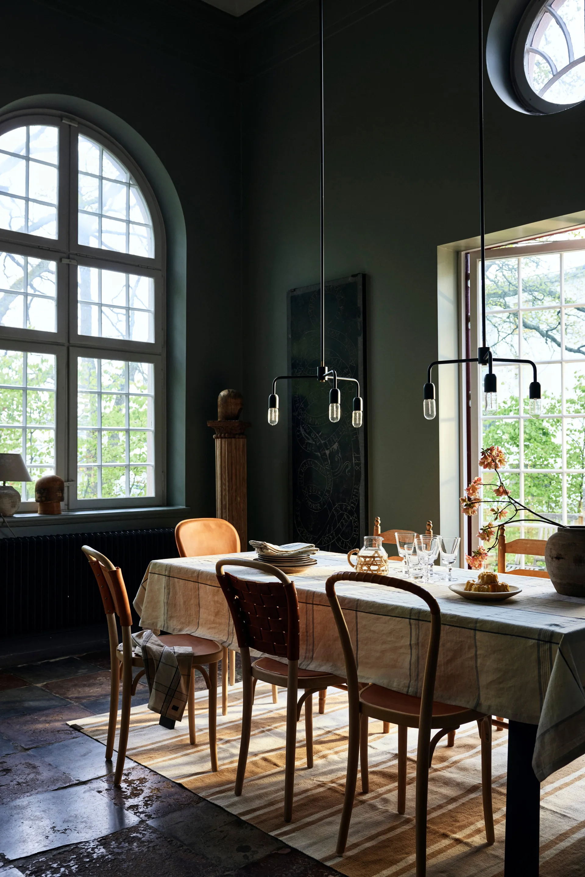 Mantel Easter Linen/Cotton 150x250 cm, Yellow-green Lexington