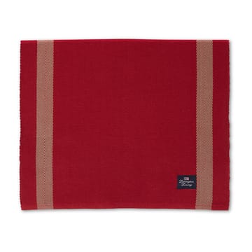 Mantel individual Herringbone with Stripes 40x50 cm - Red-beige - Lexington