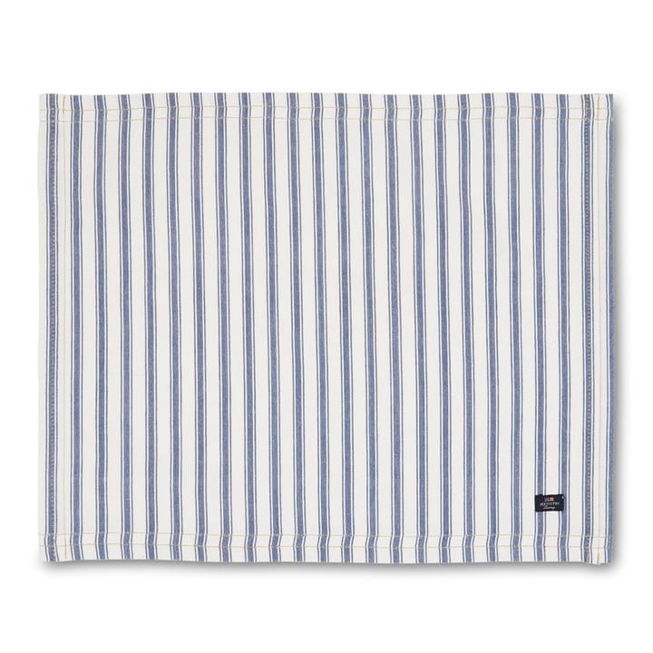 Mantel individual Icons Herringbone Striped 40x50 cm - Blue-white - Lexington