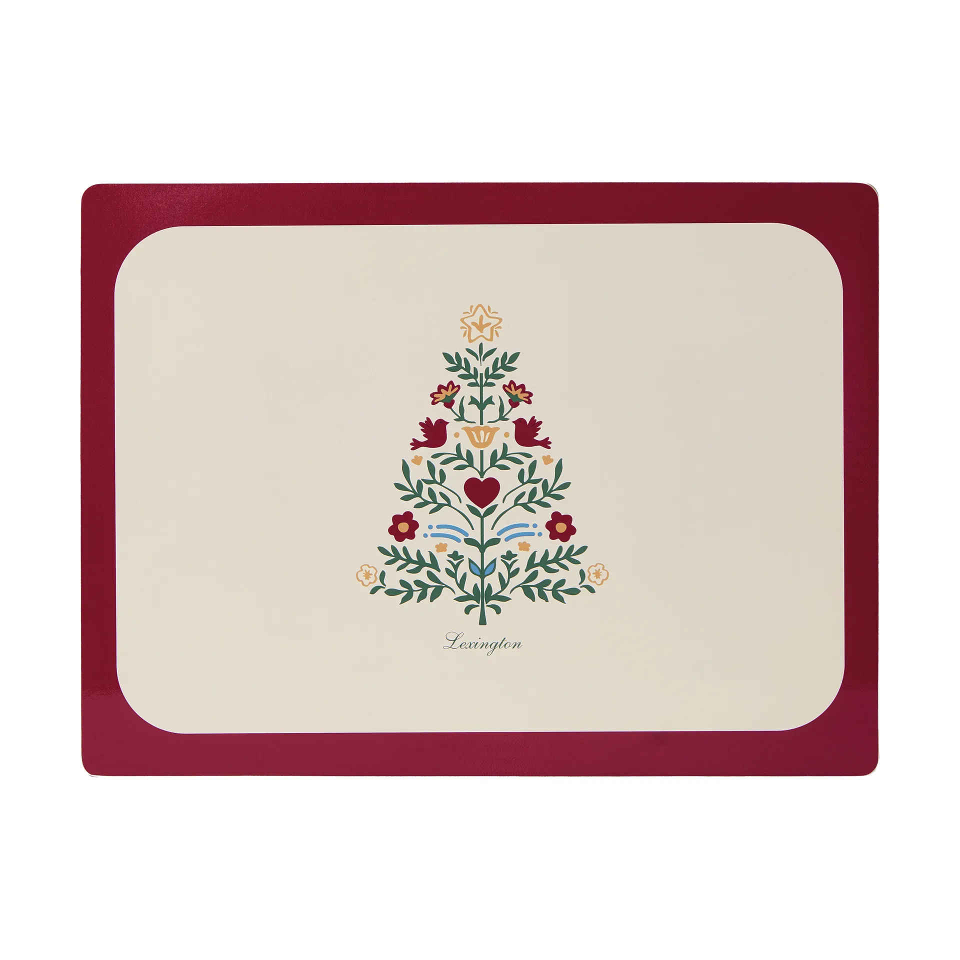 Mantel individual laminado y reversible Lexington, Red-light beige, 30x40 cm, 2-pack Lexington