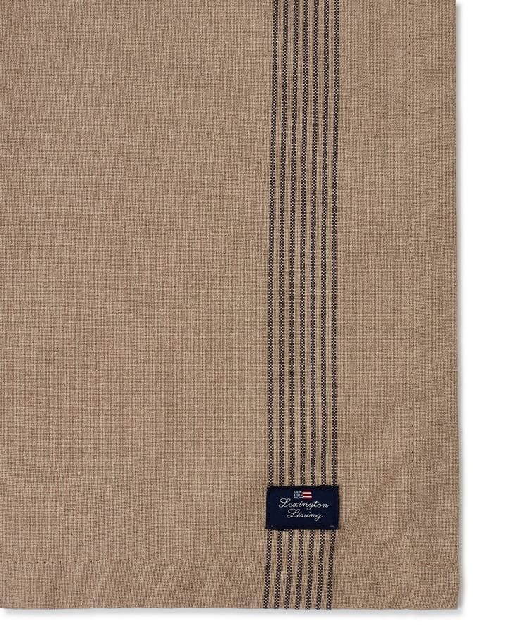 Mantel individual Organic Cotton Oxford 40x50 cm - Beige-dark gray - Lexington