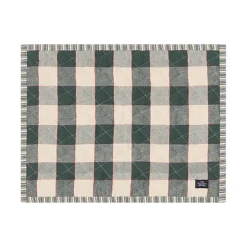 Mantel individual reversible Quiltad - Green-Light beige-red, 35x45 cm - Lexington