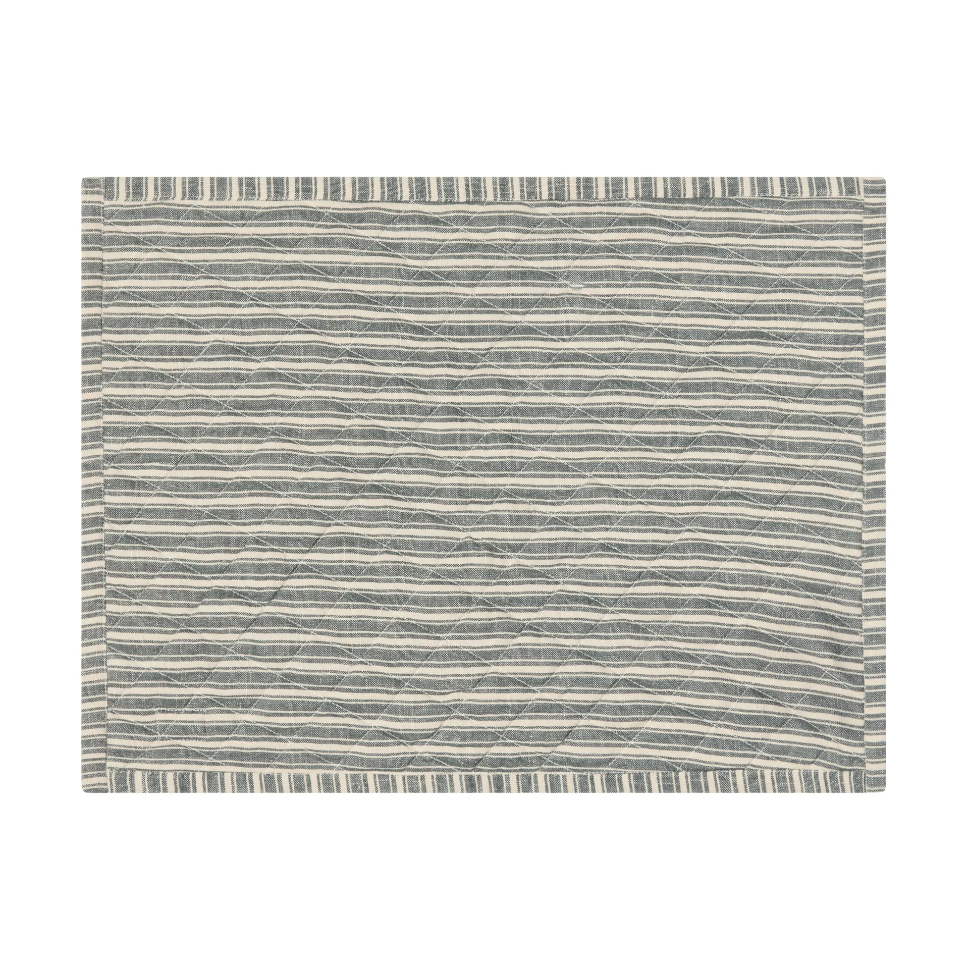 Mantel individual reversible Quiltad, Green-Light beige-red, 35x45 cm Lexington