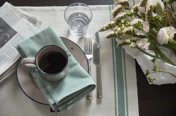 Mantel individual Striped 40x50 cm - verde - Lexington