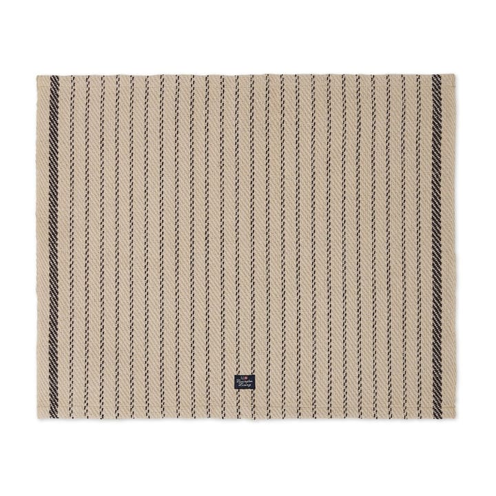 Mantel individual Striped Jute Cotton 40x50 cm, Beige-dark gray Lexington