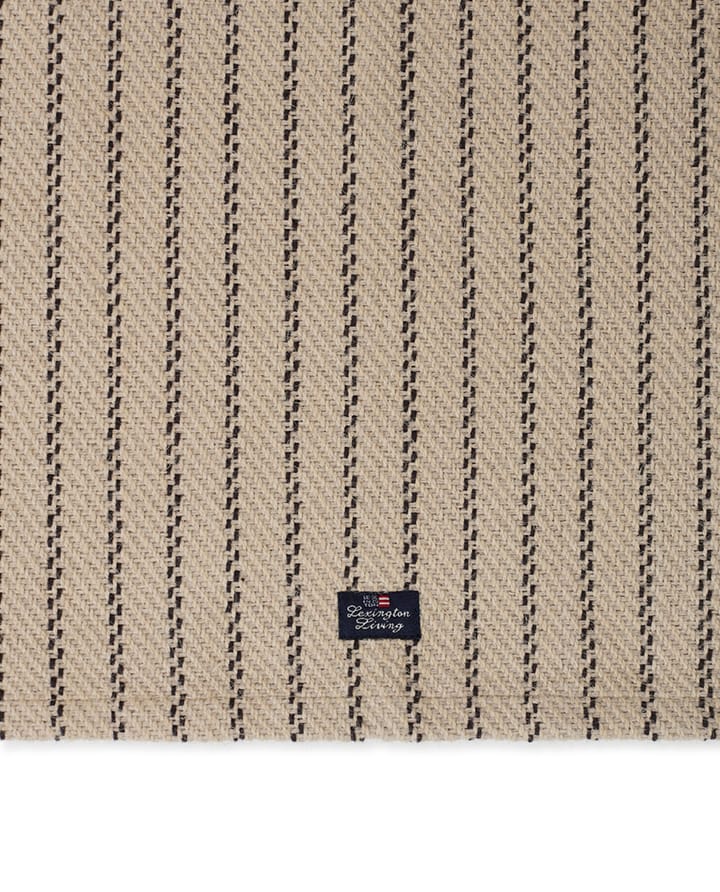 Mantel individual Striped Jute Cotton 40x50 cm, Beige-dark gray Lexington