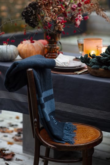 Mantel Organic Cotton Oxford 150x250 cm - Dark gray-beige - Lexington