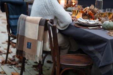 Mantel Organic Cotton Oxford 150x250 cm - Dark gray-beige - Lexington