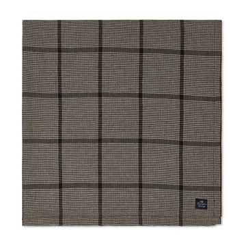 Mantel Pepita Check Cotton Linen 150x250 cm - Dark gray-beige - Lexington
