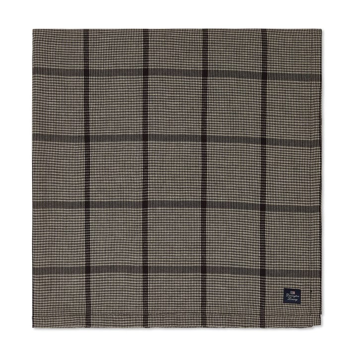 Mantel Pepita Check Cotton Linen 150x250 cm, Dark gray-beige Lexington